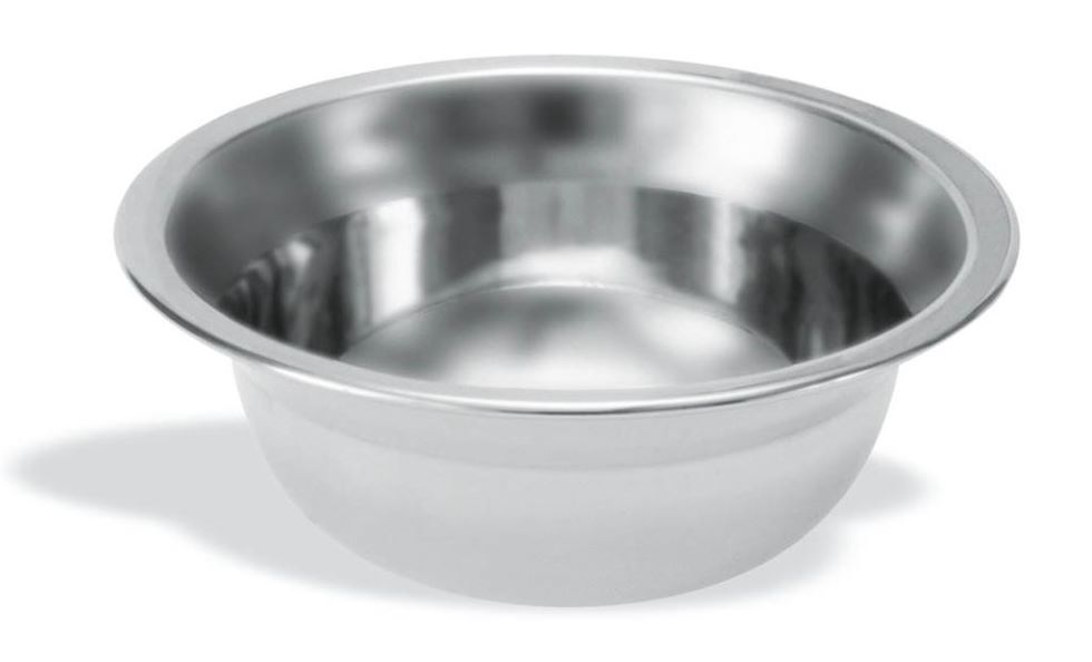 Inox skleda z robom iz nerjavečega jekla – velikost 22 cm ali 26 cm