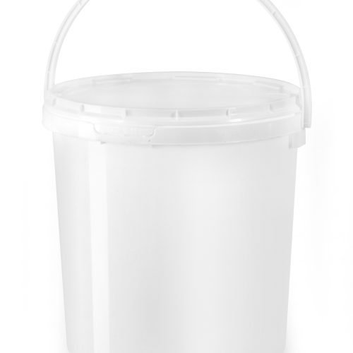 Vedro s pokrovom in ročajem